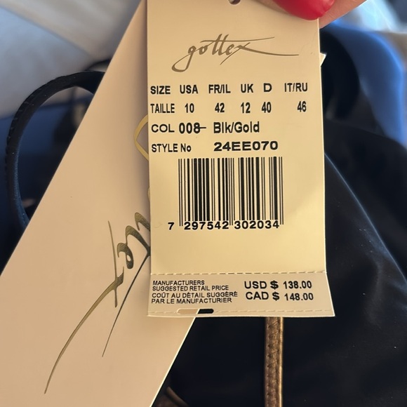 Gottex Women's Standard Black Embrace Tummy Control Bandeau Size 10 - Picture 7 of 9